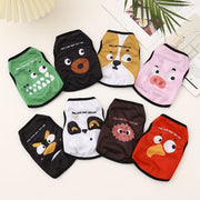 Pet Clothes for Small Dogs and Cats Breathable Summer Vest with Cartoon Print