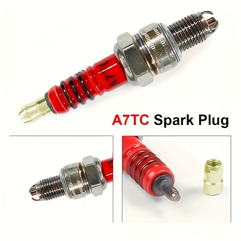 Spark Plug For ATV Dirt Bike 50cc 70cc 110cc 125cc Three-Electrode