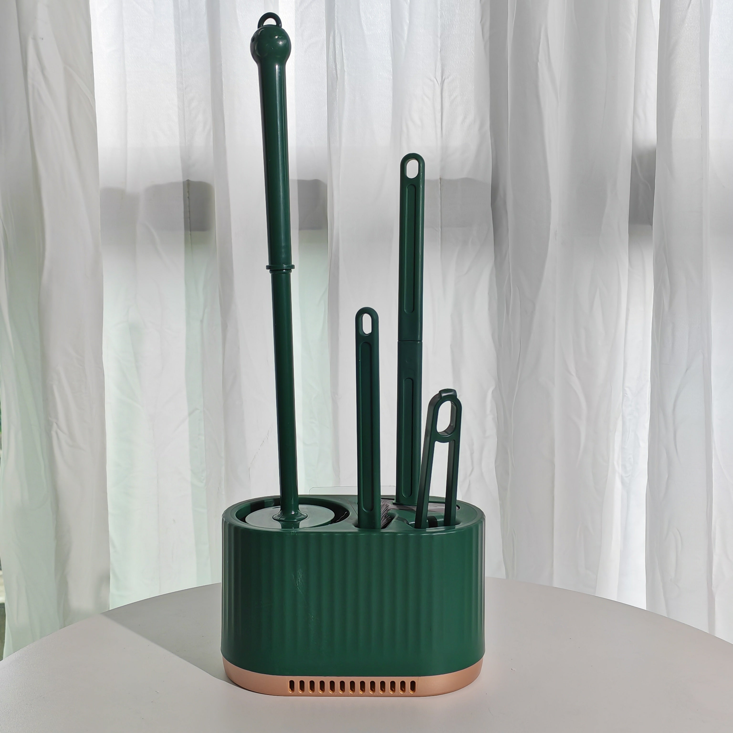 Набор из 4 пластиковых щеток для унитаза с держателем, настенный монтаж, инструменты для уборки ванной