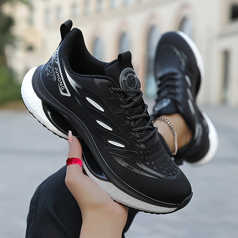 Mesh Blade Sneakers with Color Blocking Lightweight Low Top Casual Running Shoes