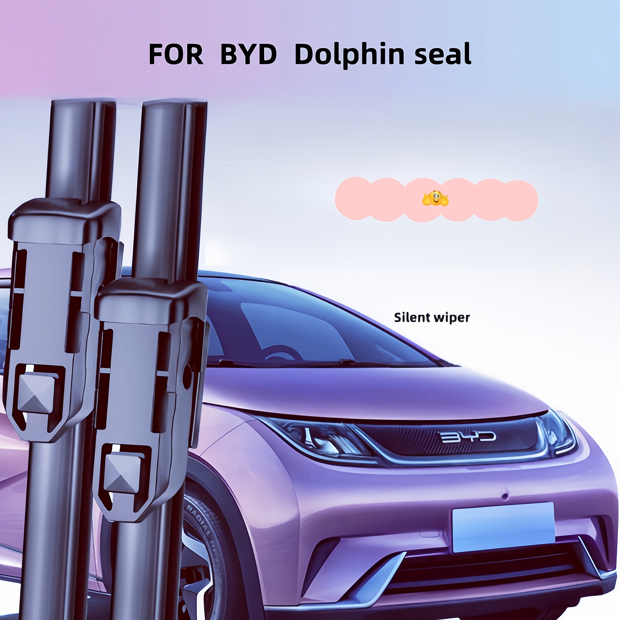 Universal Car Wiper Blades Natural Rubber Rain Fast Wiping Replacement
