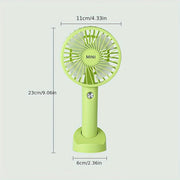 Rechargeable Portable Handheld Fan with Wearable Design for Indoor Outdoor Use