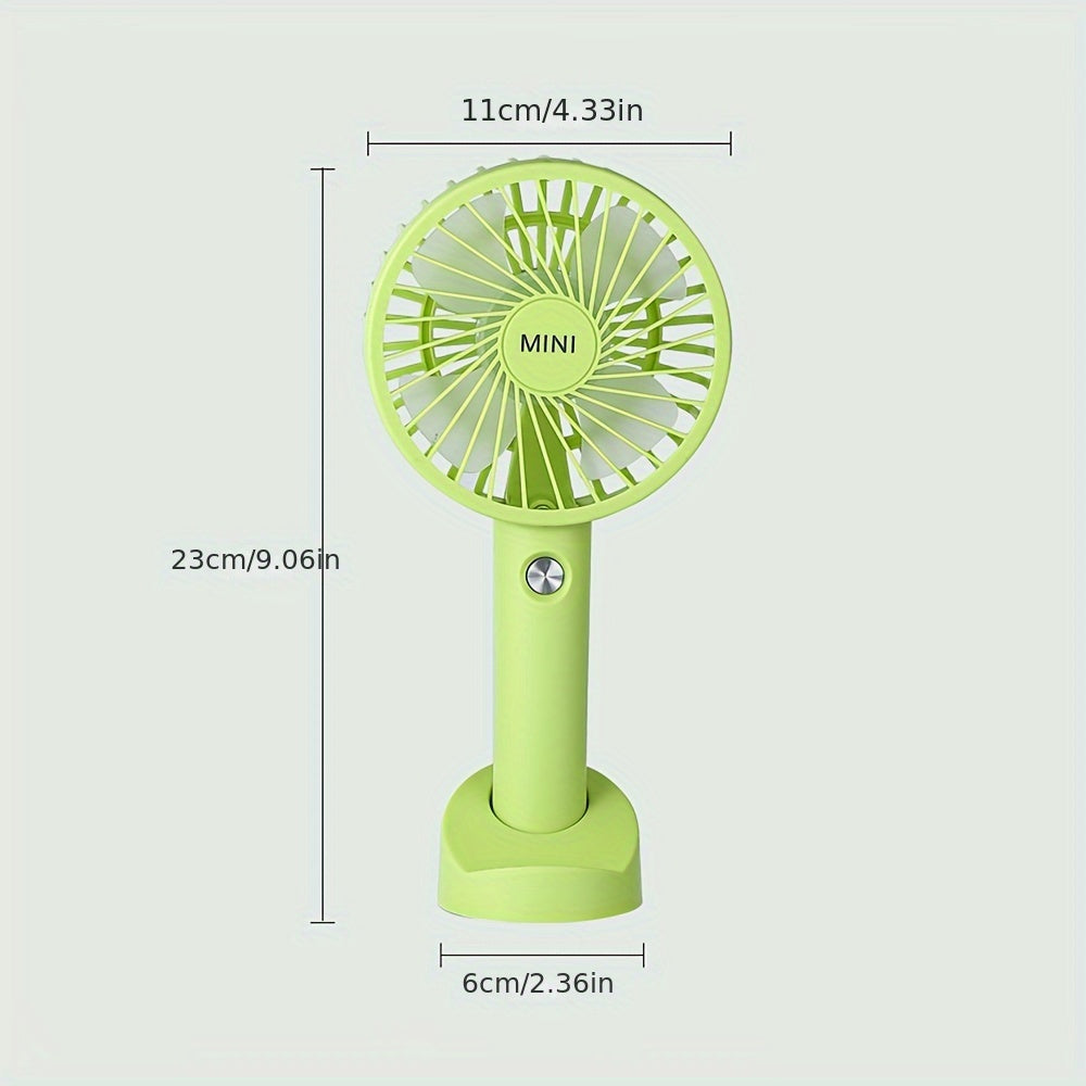 Rechargeable Portable Handheld Fan with Wearable Design for Indoor Outdoor Use