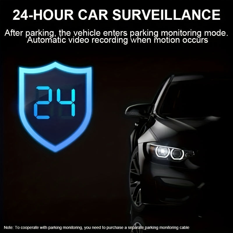 Зеркало с широким углом обзора и двумя камерами 1080P HD, ночное видение, обнаружение движения