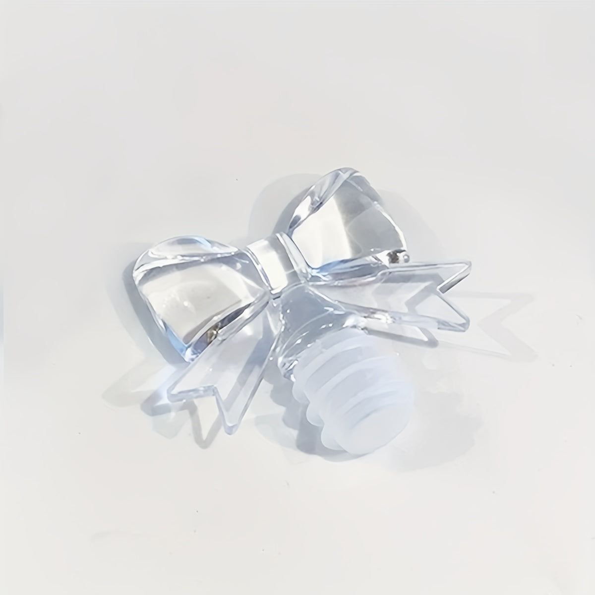 Pink Silicone Bow Wine Stopper for Champagne and Grape Wine Preservation