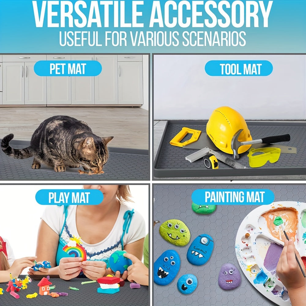 Waterproof Silicone Under Sink Mat for Kitchen and Bathroom Cabinets 71x48 cm