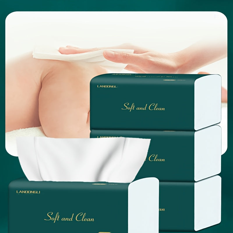 Eco-Friendly Bamboo Pulp Facial Tissues 12 Pack 270 Sheets Recycled Disposable Napkins