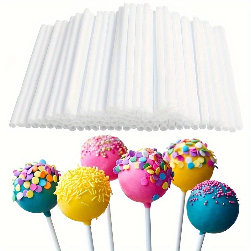Plastic Lollipop Sticks 10cm Long Pack of 100 for Candy Making