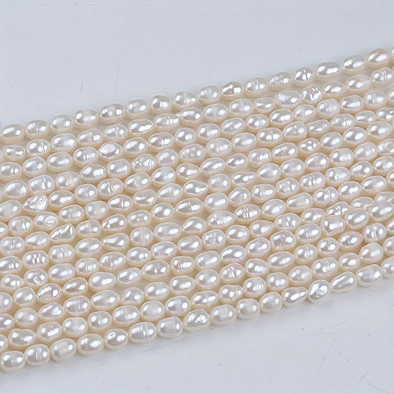 Freshwater Pearl Beads 20cm 4.8-5.2mm for Jewelry Making DIY Accessories
