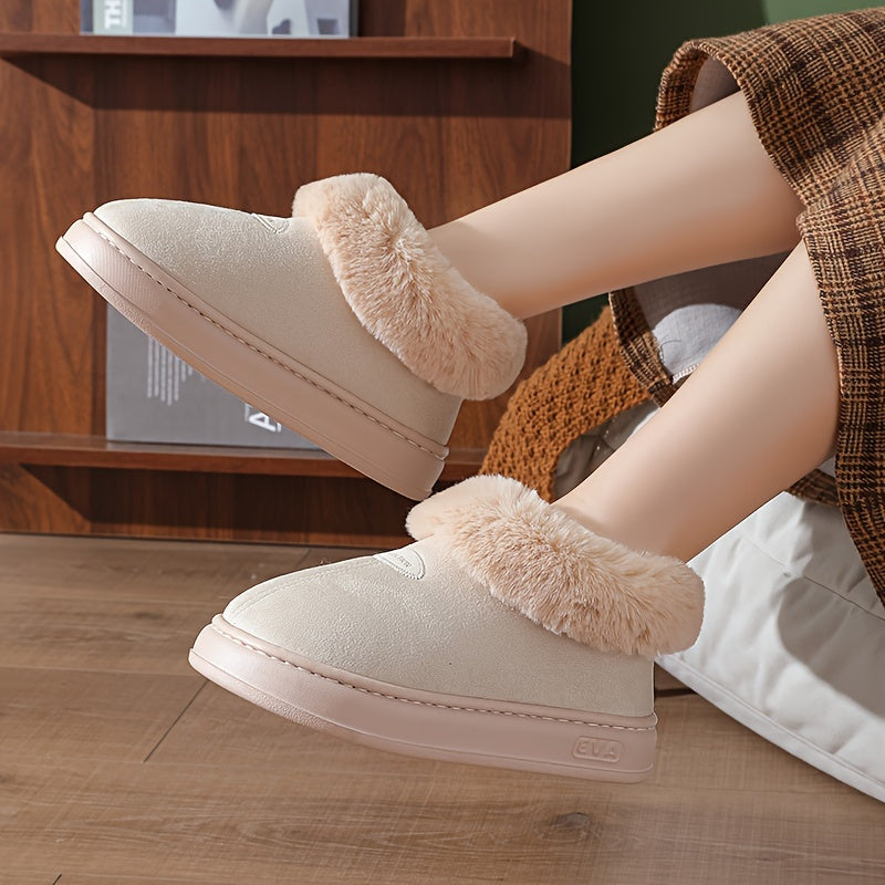 Women's Snow Boots Warm Thick Sole Indoor Outdoor Shoes