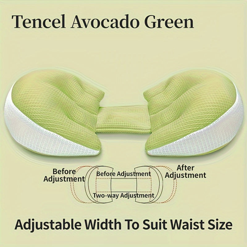 Maternity Pillow for Side Sleepers Waist Support Belly Relief Ultra-Soft Polyester