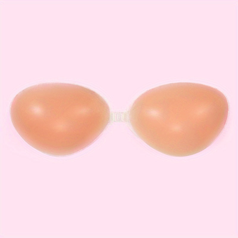 Seamless Strapless Push-Up Silicone Bra for Women Invisible Stick-On Lift Bra