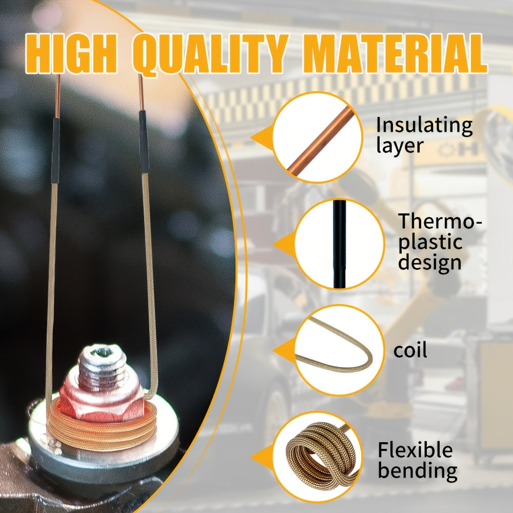 7Pcs Set Induction Heater Coils Magnetic Induction Coil Replacement