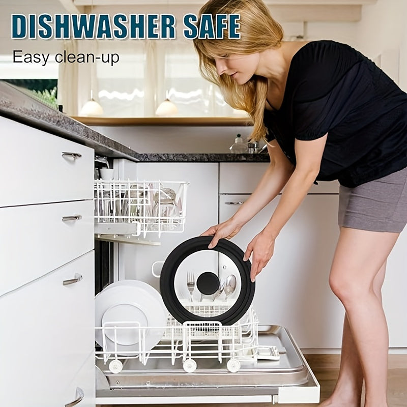 Tempered Glass Cookware Lid with Silicone Ring for 15.24cm-33.02cm Pans