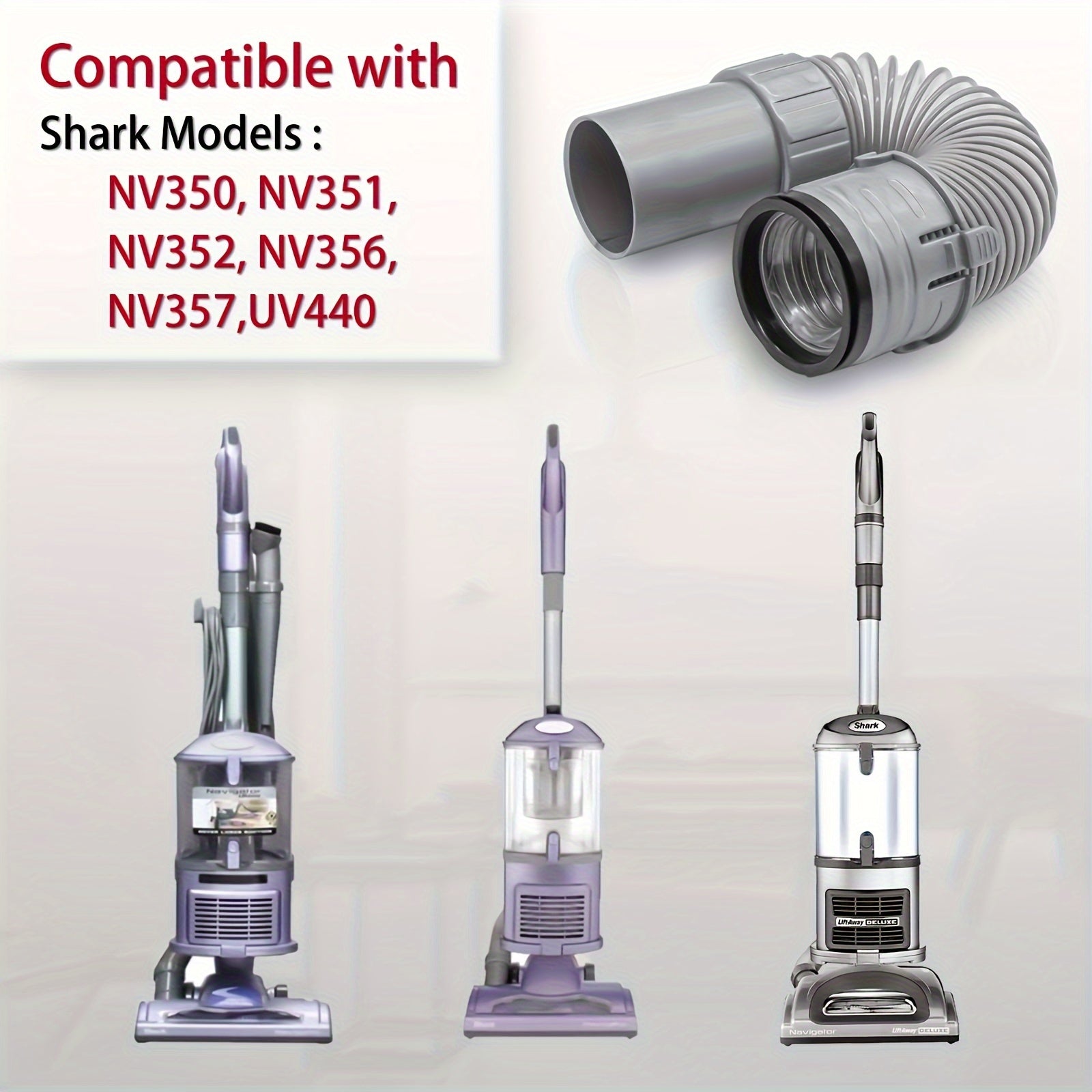 Replacement Vacuum Hose for Lift-Away Models NV350 NV351 NV352 Durable Plastic