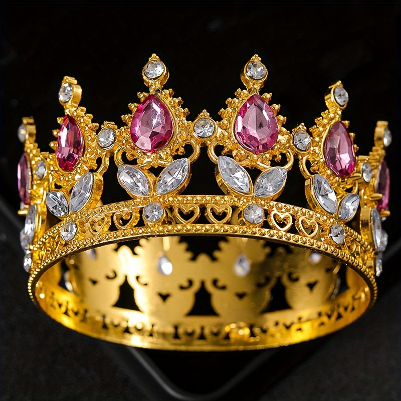 Nayrangli to'y soati uchun nafis to'y qiroli tiara, soch aksessuari