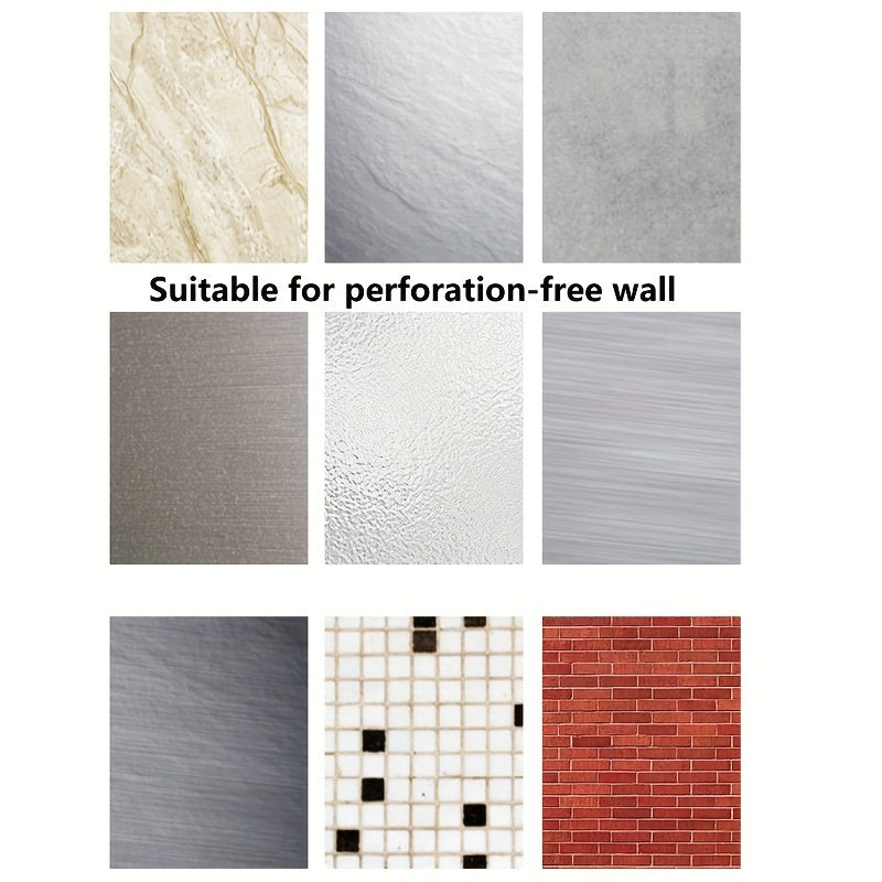 Black Wall Mount Organizer for Bathroom Kitchen Storage Rack for Small Objects