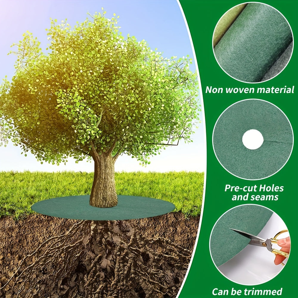 12pcs Tree Protection Cover Circular Grass-Proof Fabric Mats for Weed Control 26.92cm 41.91cm 61.98cm