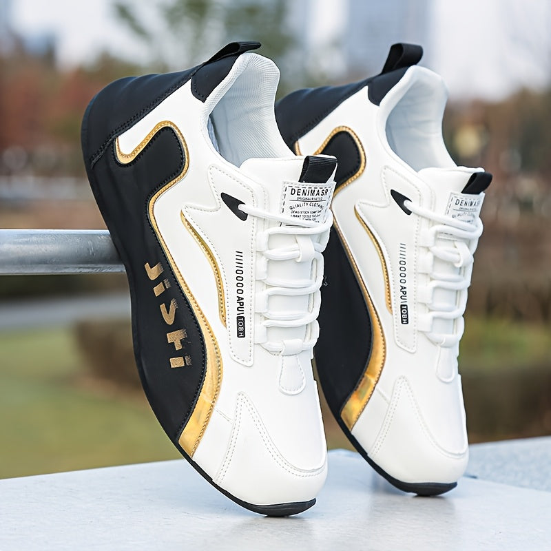 Men's Breathable Mesh Sneakers with PVC Sole and Lace-Up Closure for Casual and Running