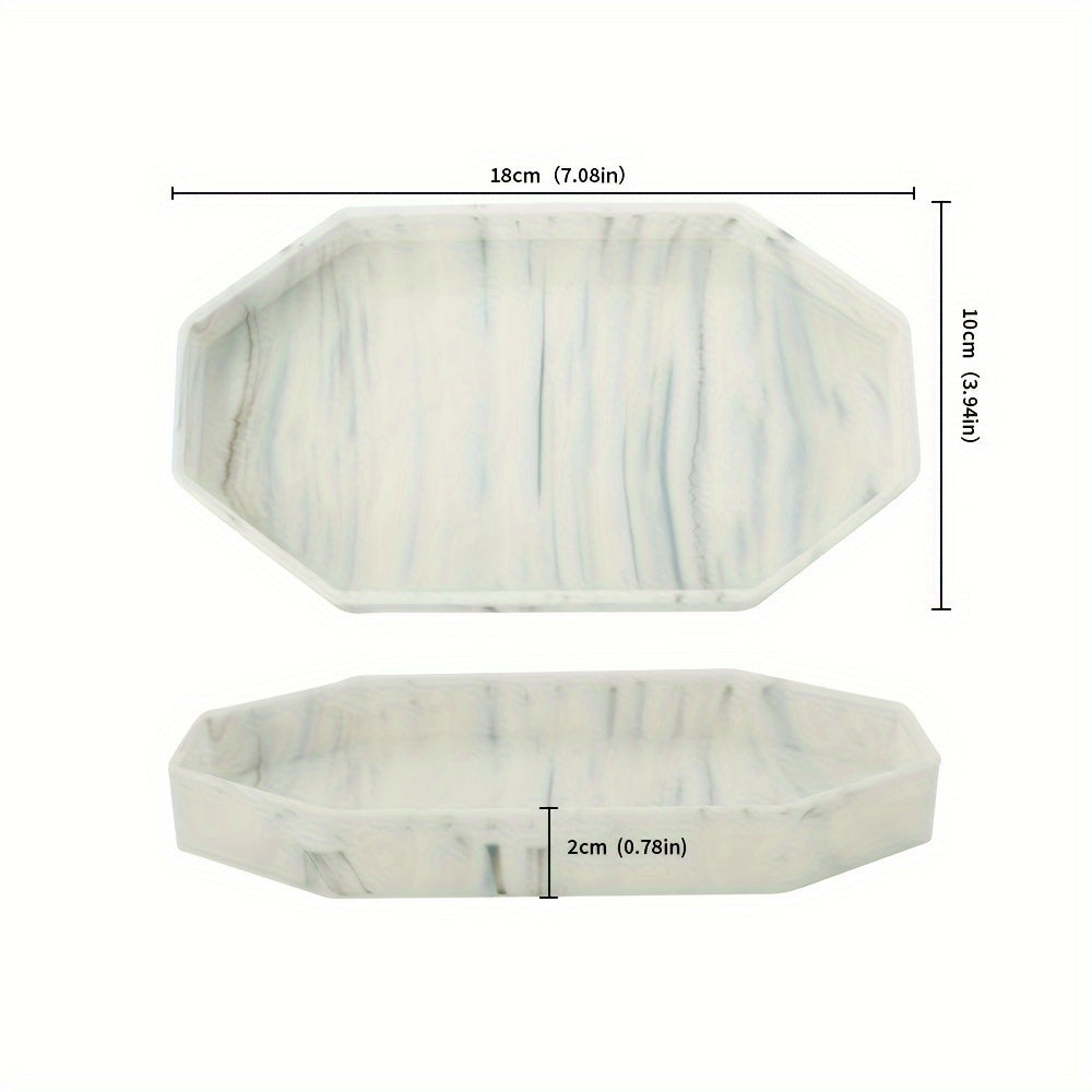 Silicone Bathroom Organizer Tray for Jewelry and Decor Storage