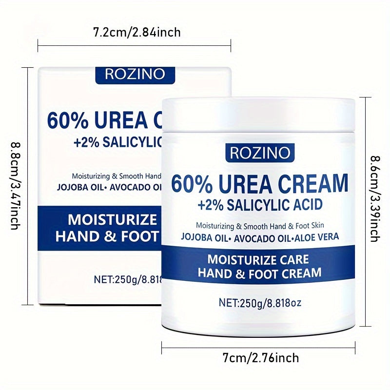 Urea Hand and Foot Cream 250g Moisturizing Salicylic Acid Jojoba Avocado