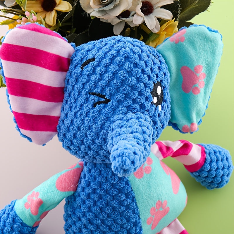 Interactive Plush Dog Toy for Medium Dogs Chew-Resistant Pineapple Grid Design