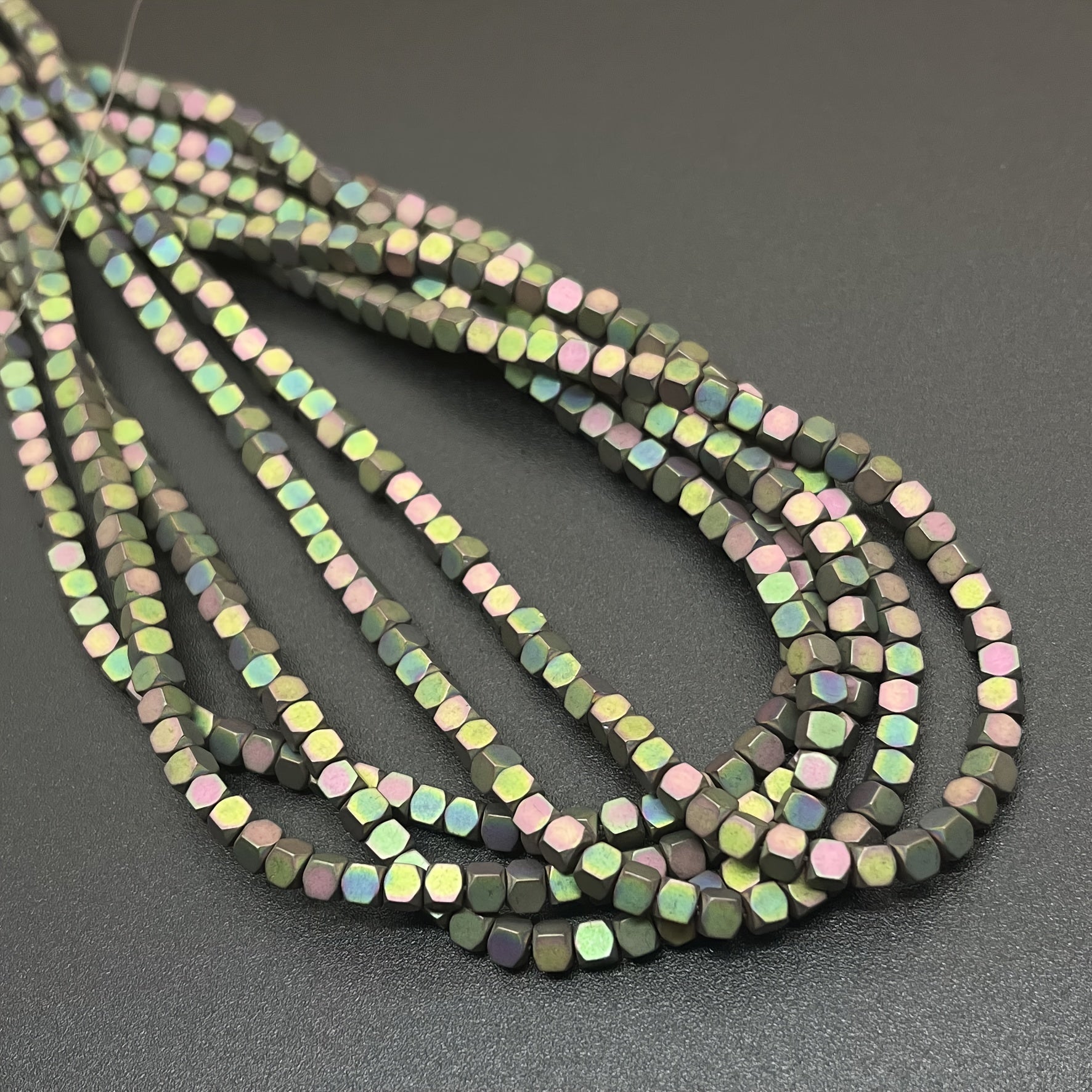 Hematite Small Square Beads 2/3mm Jewelry Making Supplies