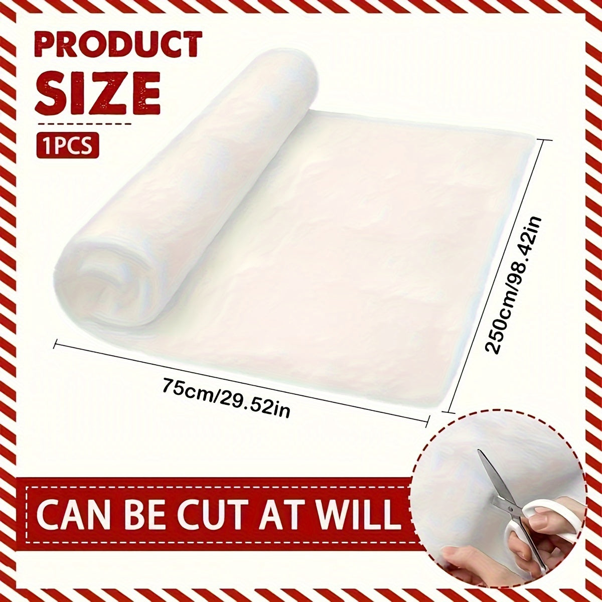 Artificial Snow Decor for Christmas and Holiday Decorations, Includes Snowballs and Backdrops