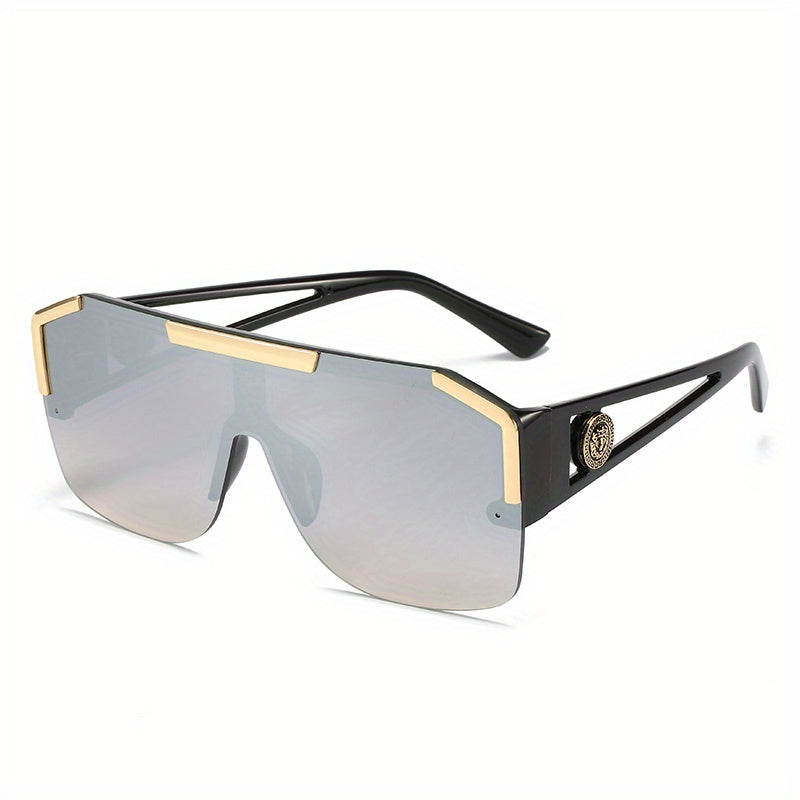 Men's Oversized Square Glasses Large Frame Casual Fashion Accessories