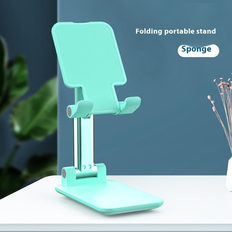 Soporte de teléfono de escritorio portátil ajustable y plegable para streaming negro o blanco