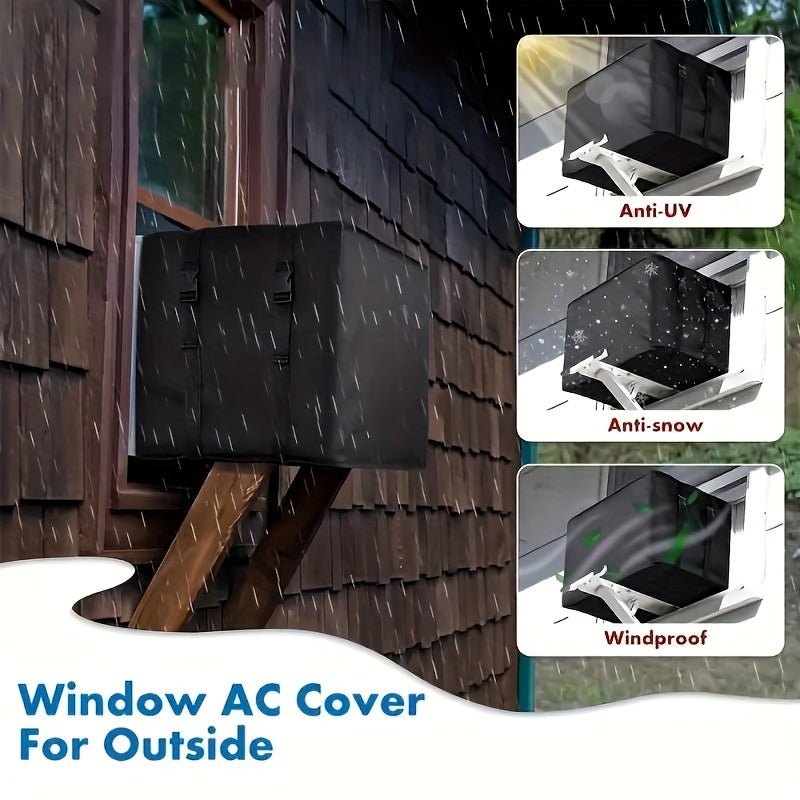 Waterproof Window Air Conditioner Cover Heavy Duty UV Snow Wind Resistant
