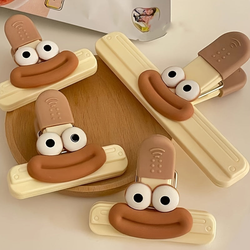 Novelty Food Bag Sealer Clips, Reusable Moisture-Proof Snack Bag Clips