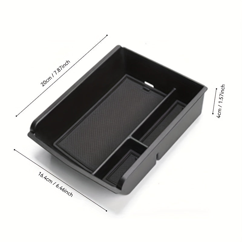 Avtomobil ichki qismi markaziy konsol saqlash qutisi tashkilotchisi plastmassa ko‘p bo‘limli