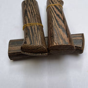 Wood Knife Handle Replacements Chicken Wings Design 1.9cm Thick Rivets Included