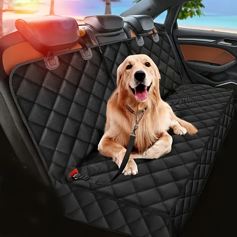 Waterproof Pet Car Seat Cover Anti-Slip Hair Spill Resistant Durable Fits All Vehicles