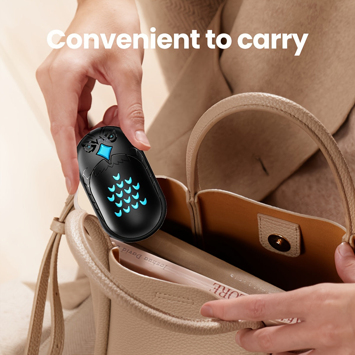 Rechargeable Hand Warmer Portable Pocket Heater Dual-Sided Warmth for Winter Outdoor Camping