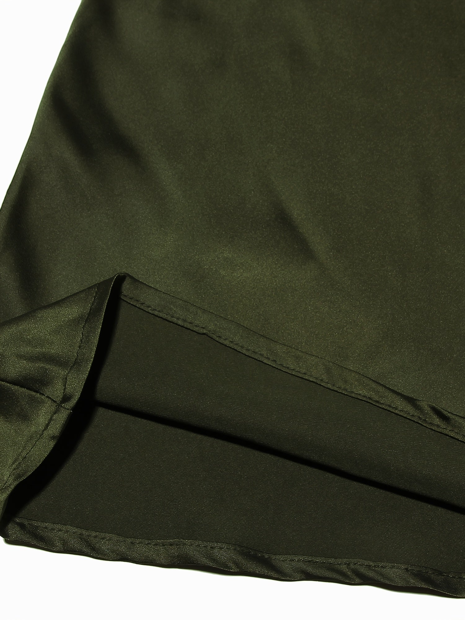 Women's Black Satin High-Waisted Maxi Skirt A-Line Elegant Long Dressy Casual