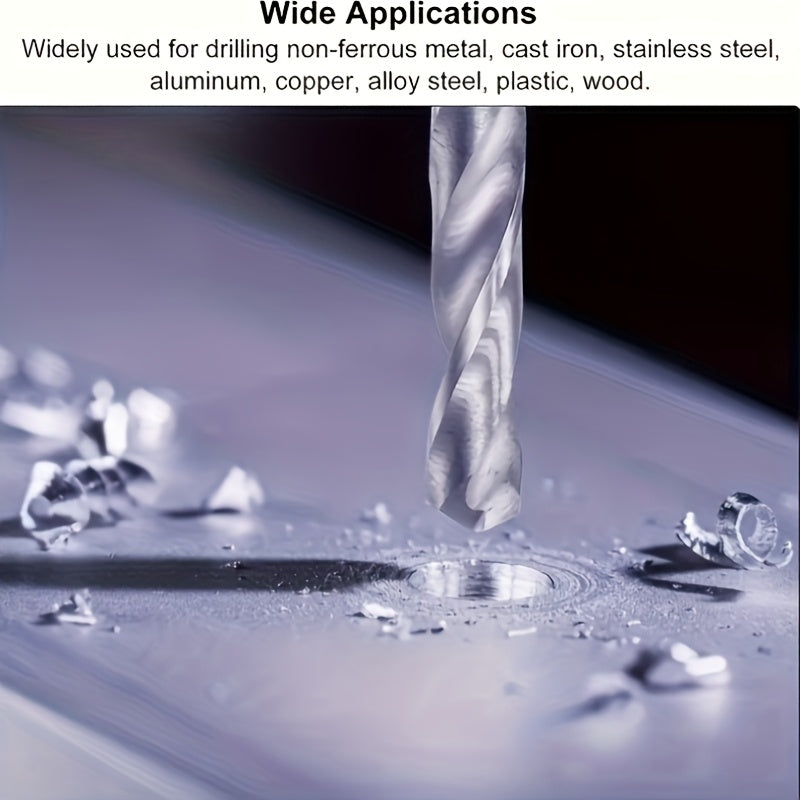 HSS Cobalt Drill Bit Set 1.5mm-6.5mm for Hard Metals High-Speed Steel