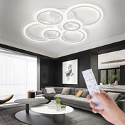 Flush Mount LED Ceiling Light with Remote Control for Low Ceilings in Living Rooms Bedrooms Kitchens