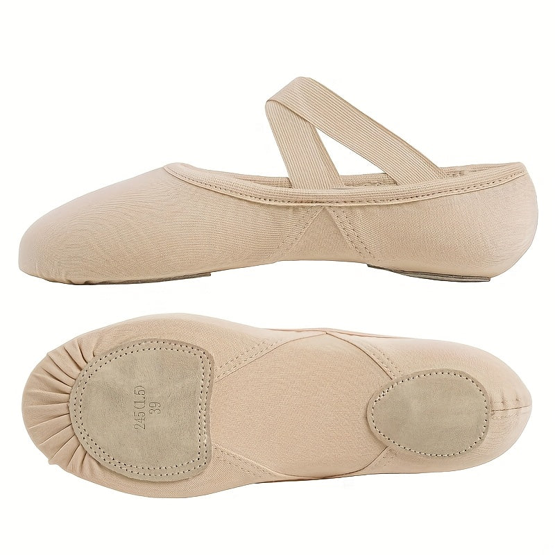 Zapatos planos de ballet para mujer de tela suave, sin cordones, para todas las estaciones