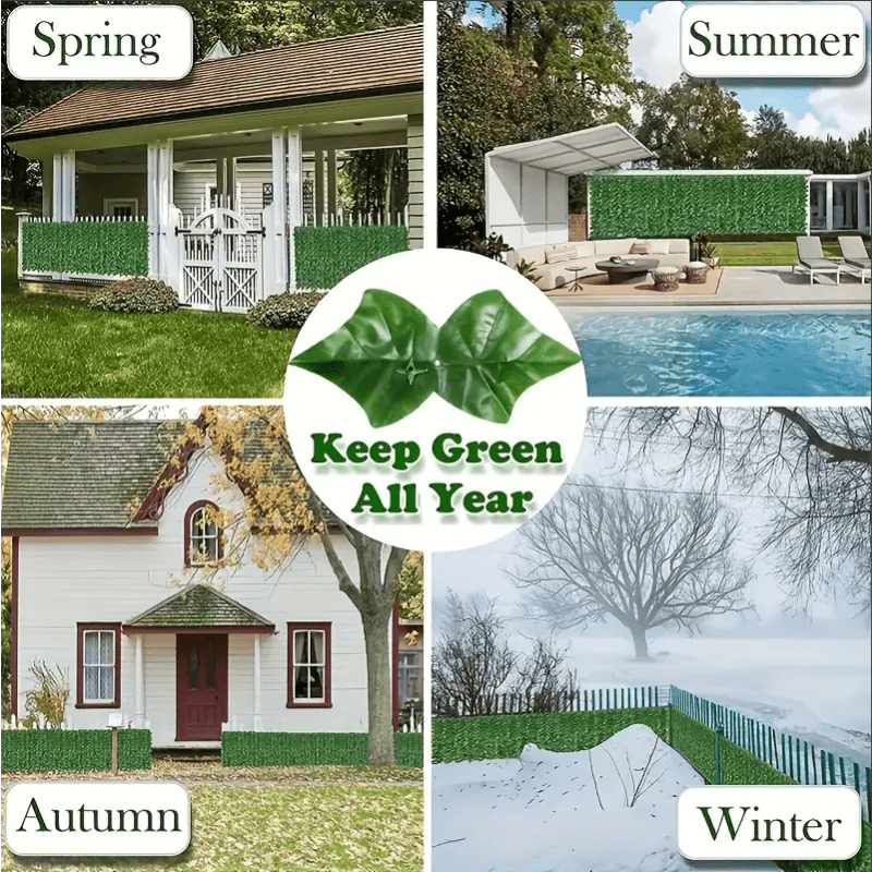 Искусственная плющевый экран для уединения рулон 49,78 см x 100 см для улицы, сада, двора, домашнего декора