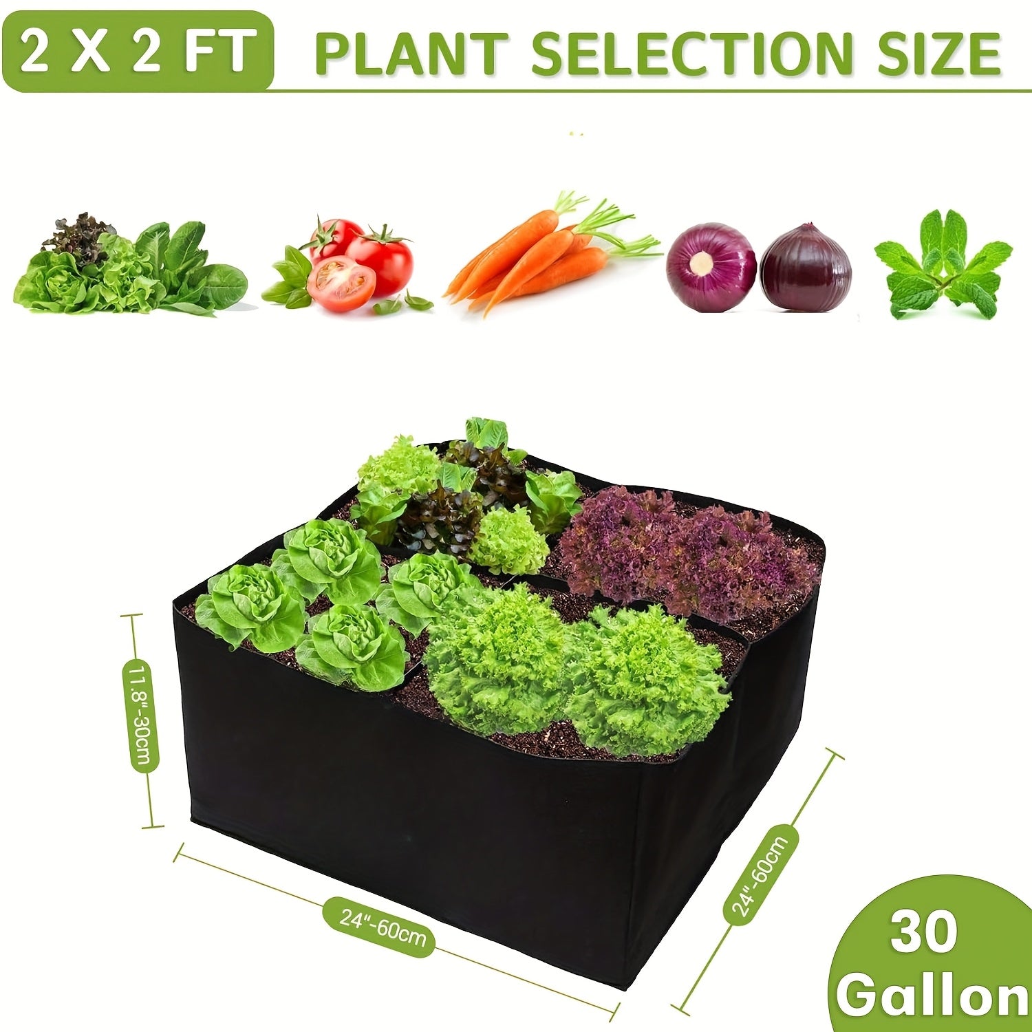 Bo'shliq bilan ta'minlangan ko'tarilgan bog' qutisi, sabzavotlar, o'simliklar va gullarni ochiq havoda yetishtirish uchun nafas oladigan ekish idishlari.