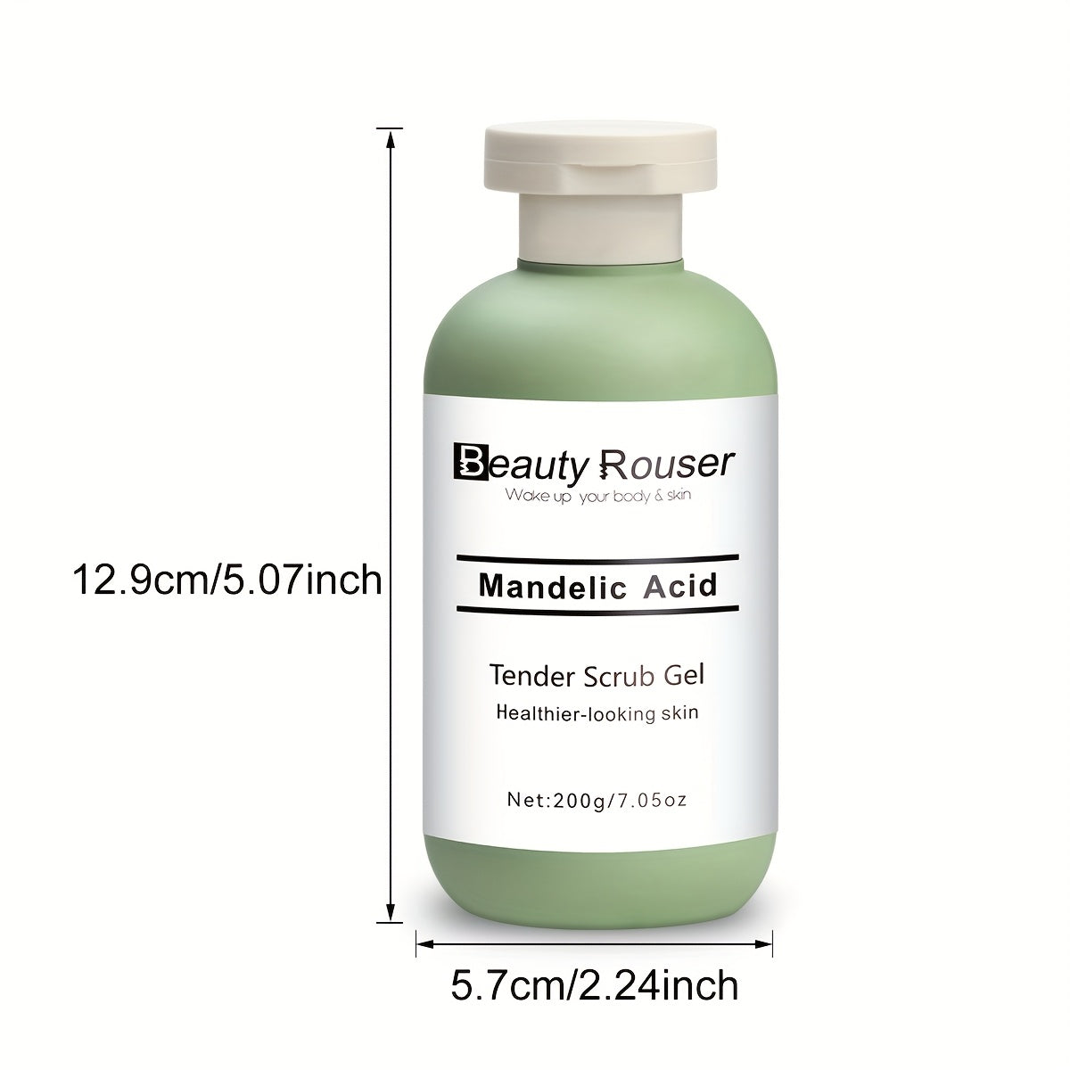 Mandelik kislota tozalovchi geli aloe va atirgul ekstrakti bilan - yumshoq, namlantiruvchi yuz va tanani skrab, chuqur po'lat tozalash, terini to'sib qo'yadi, alkogolsiz, barcha teri turlari uchun mos.