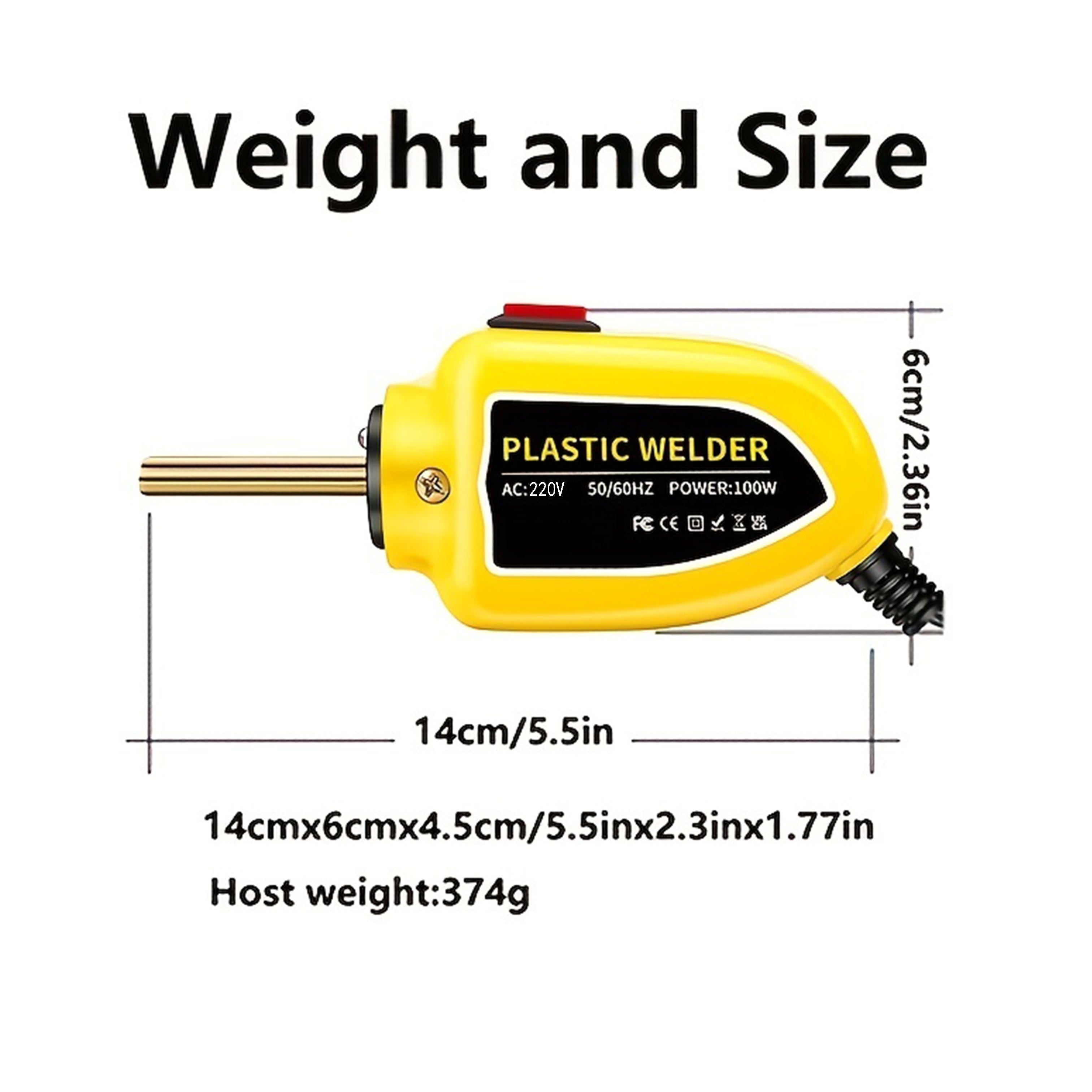 Portable 100W Plastic Welding Tool for Car Repair with Staples and Heat Gun