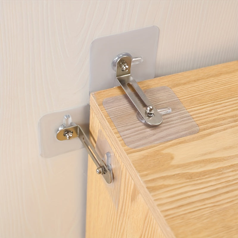 Aluminum Furniture Anchors Set for Baby Proofing Anti-Tip Seismic Safety