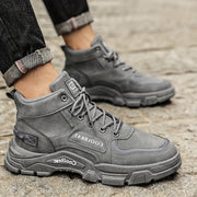 Мужские ботинки на шнуровке по щиколотке, прочные, дышащие, повседневные, для осени, весны и зимы