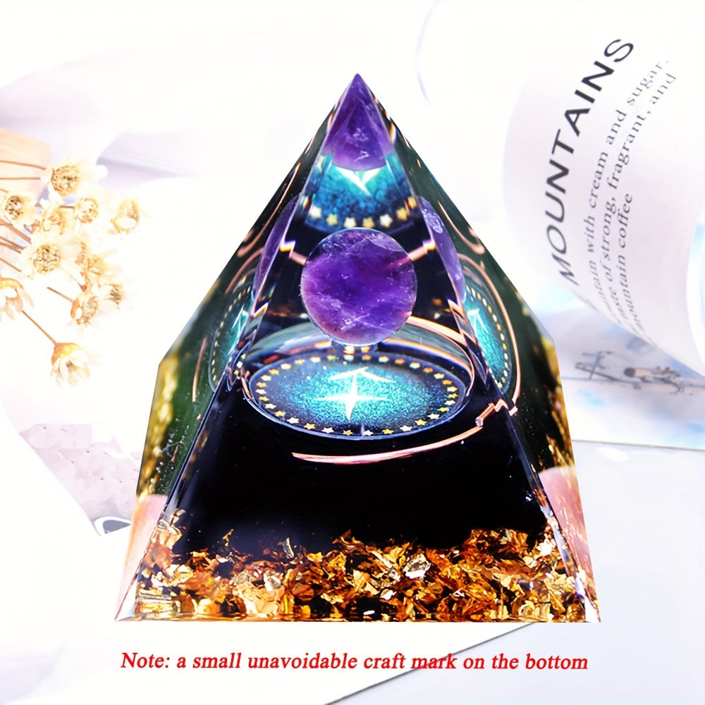 Ручная работа. Пирамида энергии оргон с двенадцатью созвездиями для позитивных вибраций