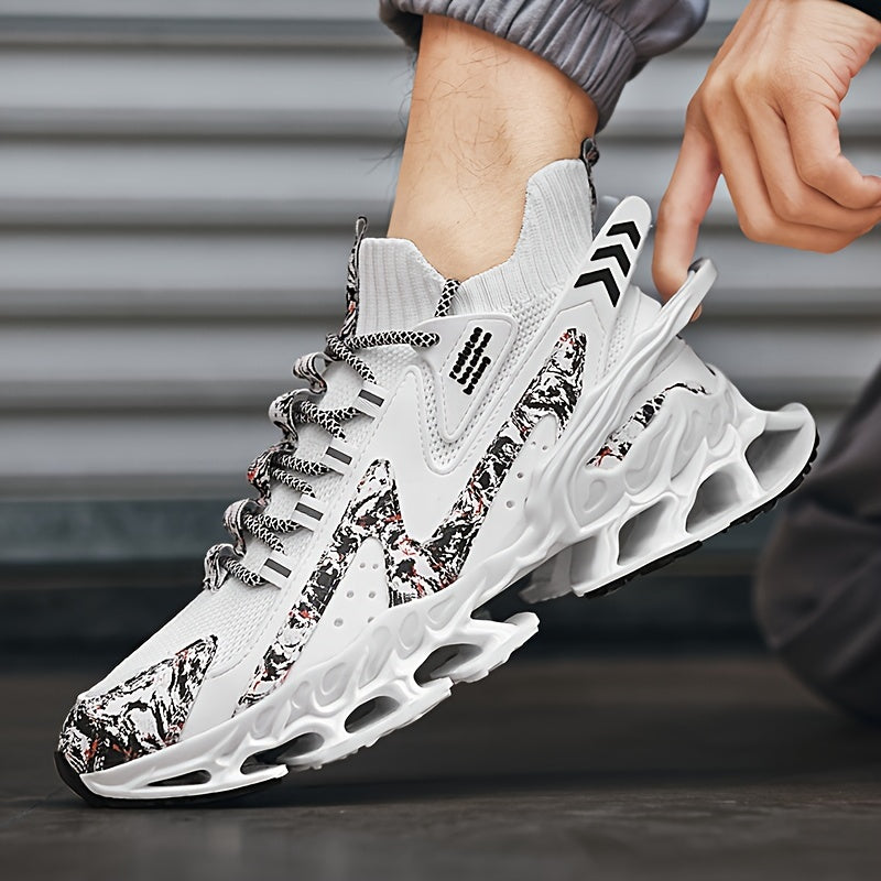 Blade Warrior yugurish poyabzallari nafas oladigan to'rdan tayyorlangan yozgi poyabzal bo'lib, zamonaviy dizayni, yumshoq tagligi va tasodifiy kiyim uchun zarba so'rish xususiyatiga ega.