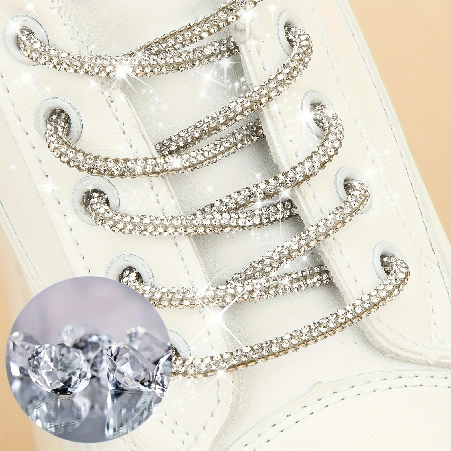 Unisex rhinestone porloq chiroyli poyabzal lentalari rang-barang bezakli lentalar