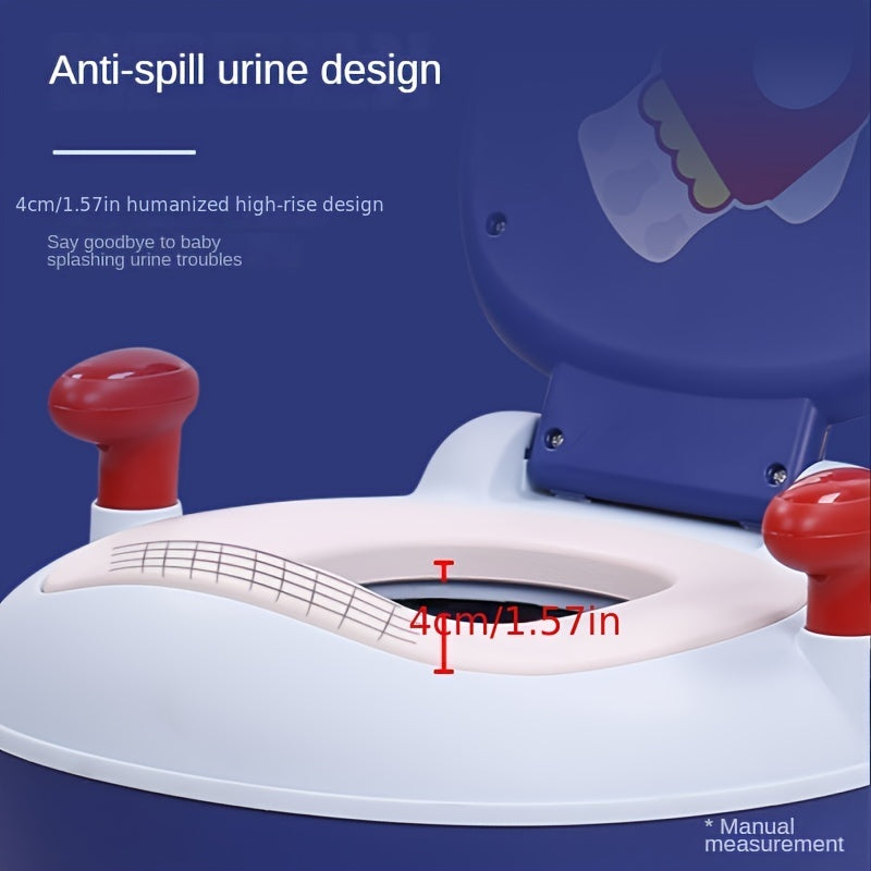 Kids Potty Chair for Toddlers 8 Months to 6 Years Rocket Pattern Plastic Safe PP